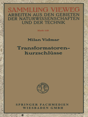 cover image of Transformatorenkurzschlüsse
